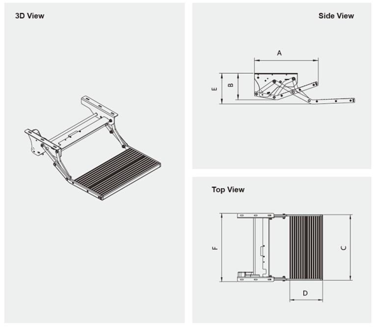 Electric Single Step for Motorhomes and Caravans