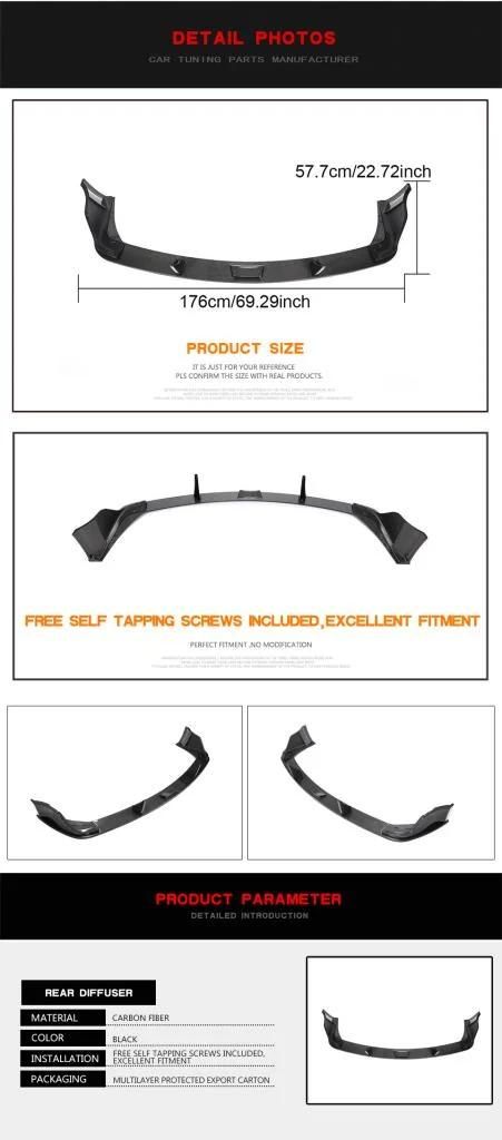 Carbon Fiber Rear Bumper Diffuser for Toyota Supra A90 2019-2020