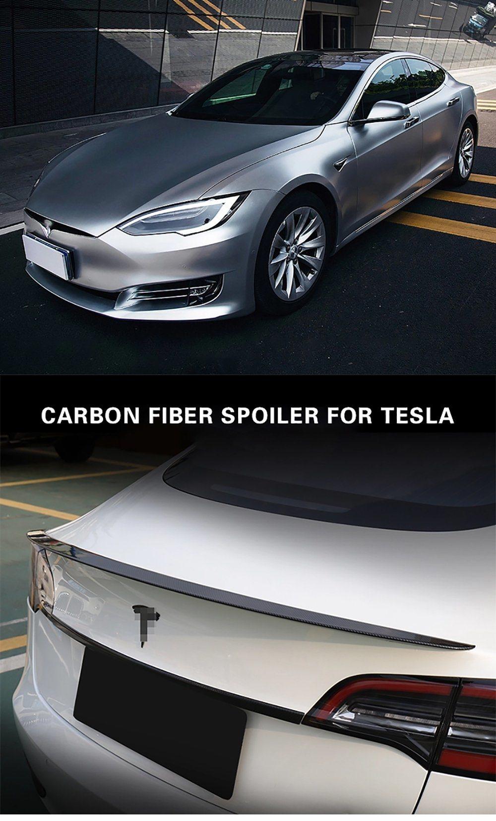 Tesla Model S Carbon Fiber Car Bumper Spoiler