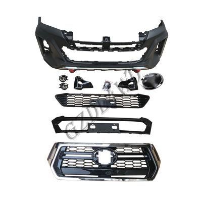 Body Kit Front Facelift Bumper Kit with DRL Kits 2018+ for Toyota Hilux Revo Rocco