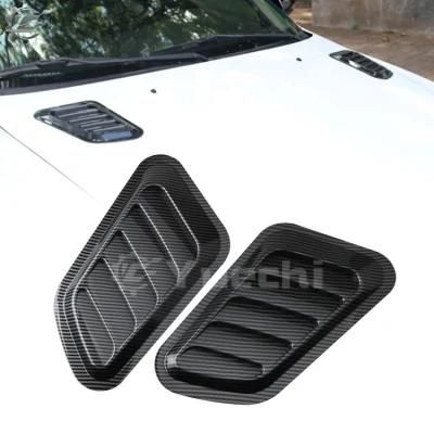 2 PCS Carbon Fiber Fender Vents Air Vent Covers Car Decoration Accessories