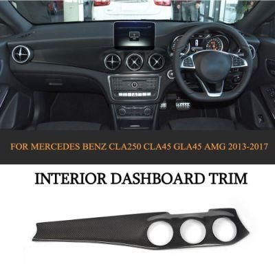 Carbon Fiber Interior Dashboard Trim for Benz Mercedes Cla Class Cla250 Cla45 Amg