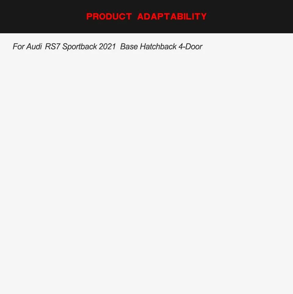 Carbon Fiber Front Bumper Scoop Trims for Audi RS7 Sportback Hatchback 4-Door 2020-2021