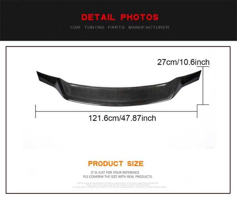 Carbon Fiber Trunk Spoiler for Mazda 6 Atenza Sedan 4-Door 2014-2019