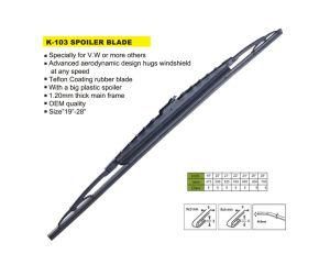 Size 19&quot;-28&quot;, OEM Quality, Teflon Coating Rubber Wiper Blade with a Big Spoiler for V. W or More Others