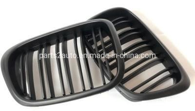 BMW E39 Double Line Matte Black Auto Accessory Grille 2002-2004.