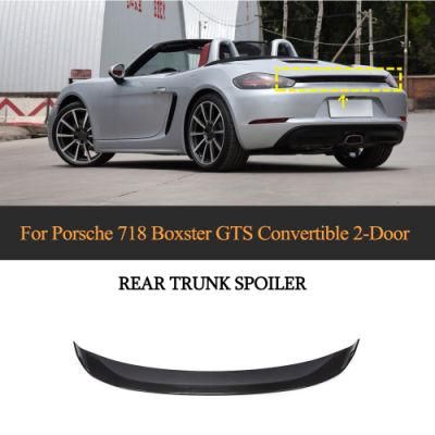 Carbon Fiber Rear Spoiler for Porsche 718 Boxster Gts Convertible 2-Door 2016-2021