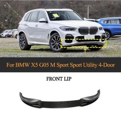 Carbon Fiber X5 G05 Front Bumper Lip for BMW X5 G05 M Sport Sport Utility 4-Door 2019-2020