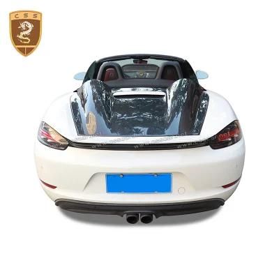Dry Carbon Fiber 718 Rear Engine Bonnet Hood Cover for Porsche Boxter