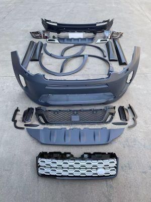 Feebest Black Body Kit for Land Rover Discovery Sport 2020 2021 Car Facelift Upgrade Front Rear Bumper Kits