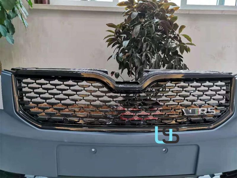 Auto Modified Front Bumper Grille Kit with Vrs for Octavia A7 13-16 RS
