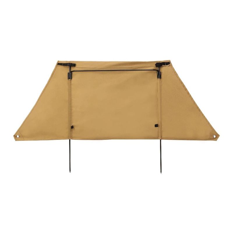 Camping Canvas Iron Multifunctional Folding Triangle Windproof Outdoor Hiking Self-Driving Cooking Windbreak Wyz15469