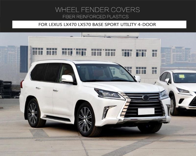 Car Wheel Eyebrow Arch Trim Lips Fender Flares Protector for Lexus Lx470 Lx570 Sport Utility 4door 2007-2019