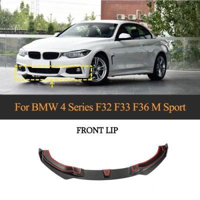 for BMW 4 Series F32 F33 F36 M Sport Carbon Fiber Front Bumper Lip 2014-2019