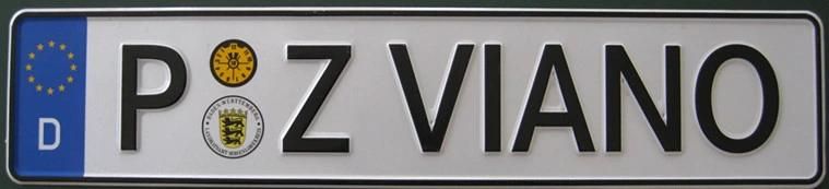 Europea Aluminum License Plate (JS00146)