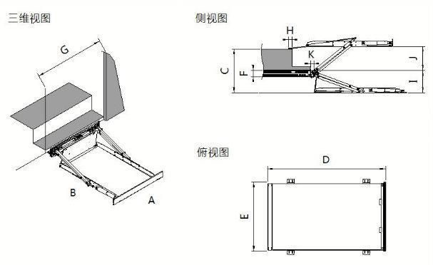 CE Certified Electric Wheelchair Lift for Car and Van with Loading 350kg