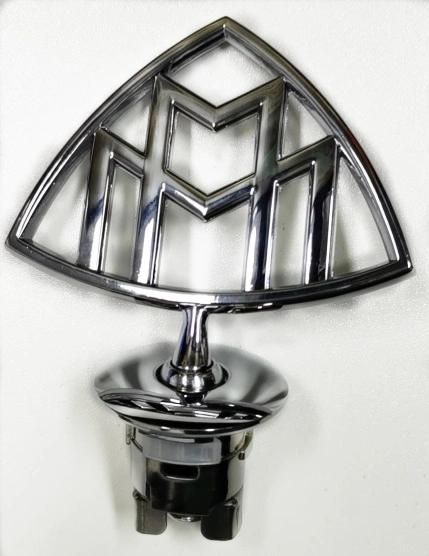 Chrome Silver Grill Auto Logo Badge Stand-up Head Car Emblem