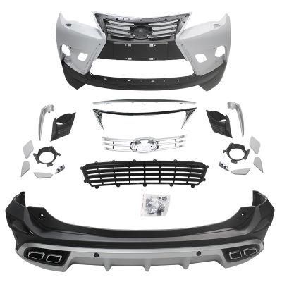 Auto Accessories Plastic Bodykit Front Grille for Toyota RAV4 2016-2018 Upgrade to Lexus