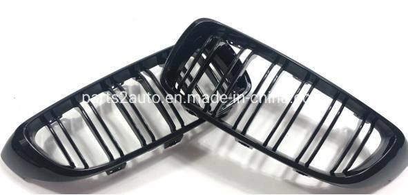 BMW F32 F33 F36 Double Line Gloss Black Customized Grille 2013-2020, BMW F80 F82 F83 Double Line Gloss Black Facelift Radiator Grille 2013-2020.
