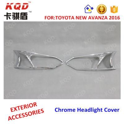 Chrome Headlight Cover for New Toyota Avanza 2015