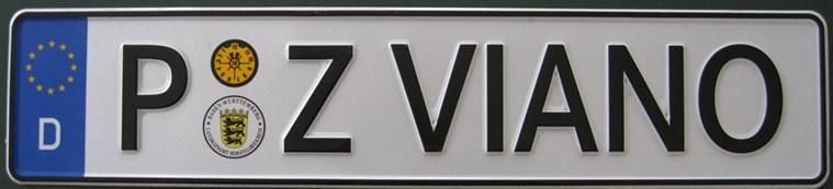 EU Aluminum License Plate (JS00EU)