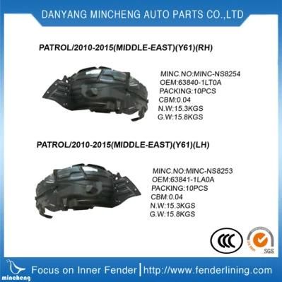 7L6809962m Front Inner Fender Liner for Volkswagen VW Touareg 2007