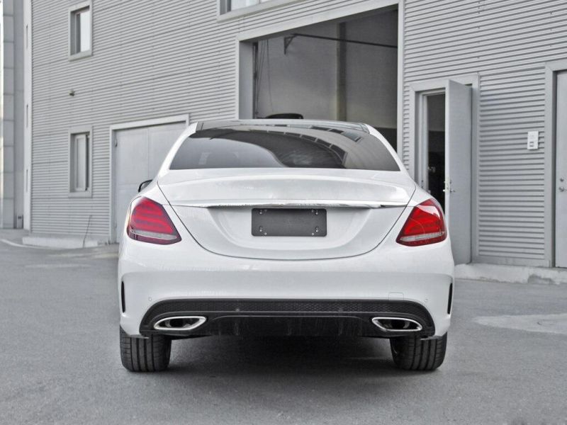 Carbon Fiber Rear Diffuser for Mercedes Benz C63 Sport Bumper B Style 15-17