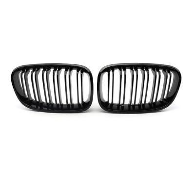 BMW 1 Series Automotive Parts Double Line Piano Black Front Air Inlet Grill