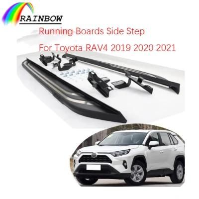 Manufacturers Supplier Car Body Parts Accessories Carbon Fiber/Aluminum Running Board/Side Step/Side Pedal for Toyota RAV4 2019 2020 2021