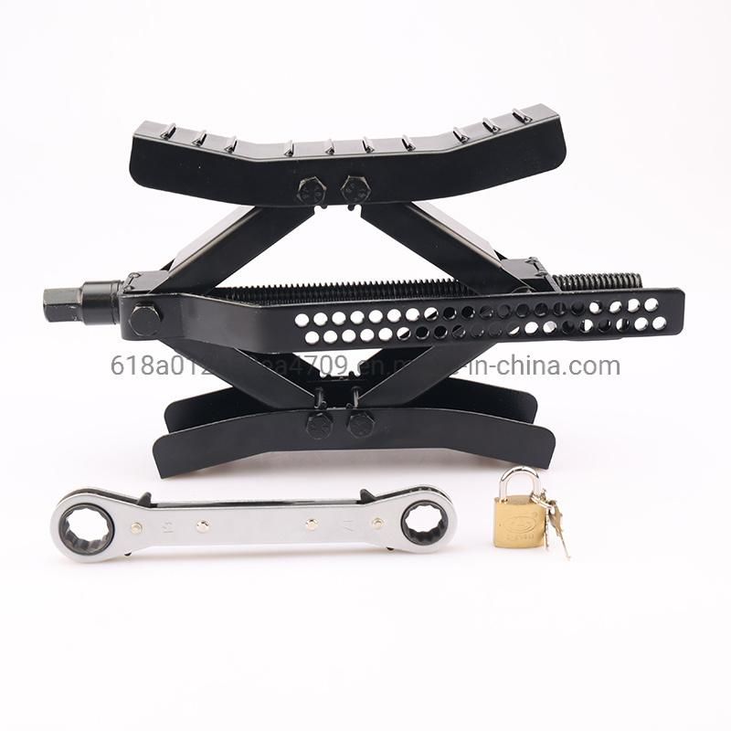 Camper Wheel Chock X Shaped, RV Chocks Stabilizer for Travel Trailer, Anti-Move Tire Wheel Steel Chock