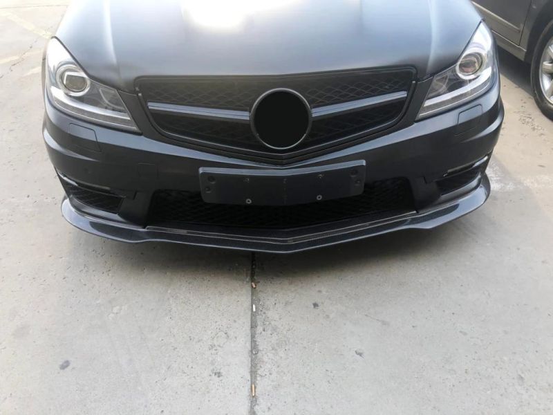 Carbon Fiber Front Bumper Lip for Mercedes Benz W204 C63 Amg 2012-2014