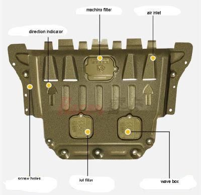 3D Under Engine Cover Chassis Protector Mudguard for Honda Fit