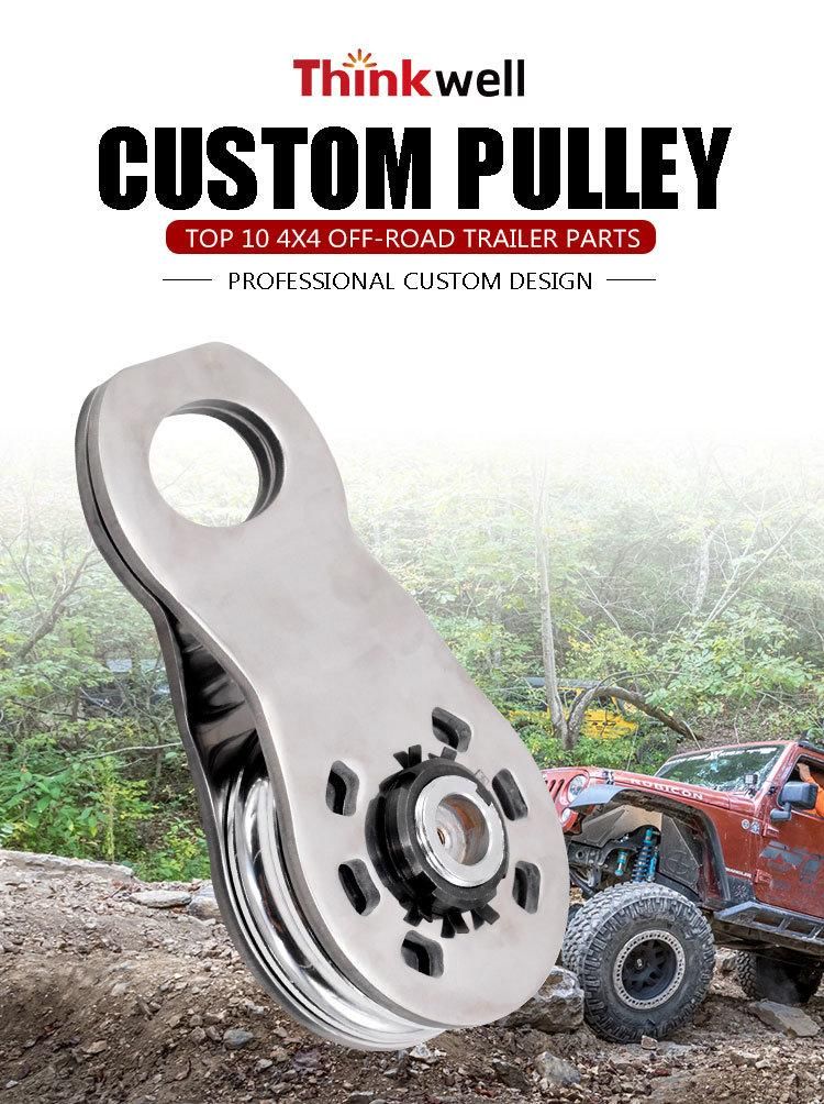 OEM Customized 304 Ss 22000 Lbs Recovery Winch Snatch Block