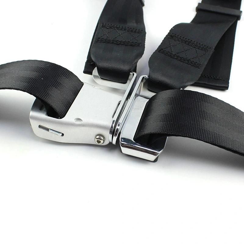Fer034 Car Accessory Airplane Buckle 4 Point Racing Seat Belt