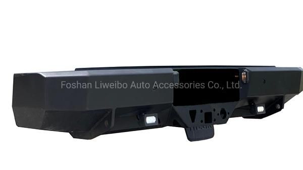 Car Accessories Black Steel Rear Bumper Bullbar for Toyota Hilux Revo