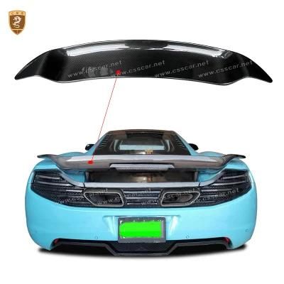 New Arrival Dry Carbon Fiber Rear Spoiler Wing for Mclaren MP4 650s V Style Body Part