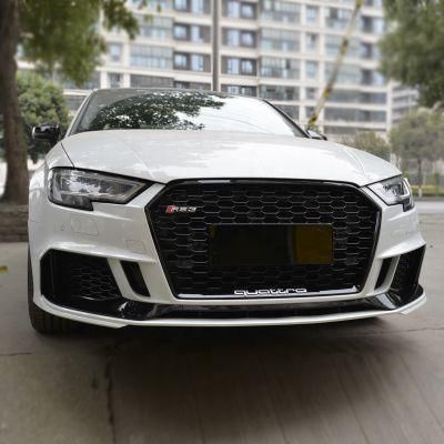 Car Body Kit Front Bumper for 2017 2018 2019 2020 Audi A3 S3 to RS3