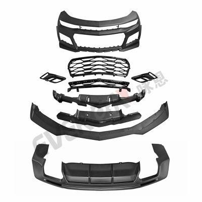 Zl1 Style Front Rear Bumper Lips Full Set Body Kit for Chevrolet Camaro 2016-2018