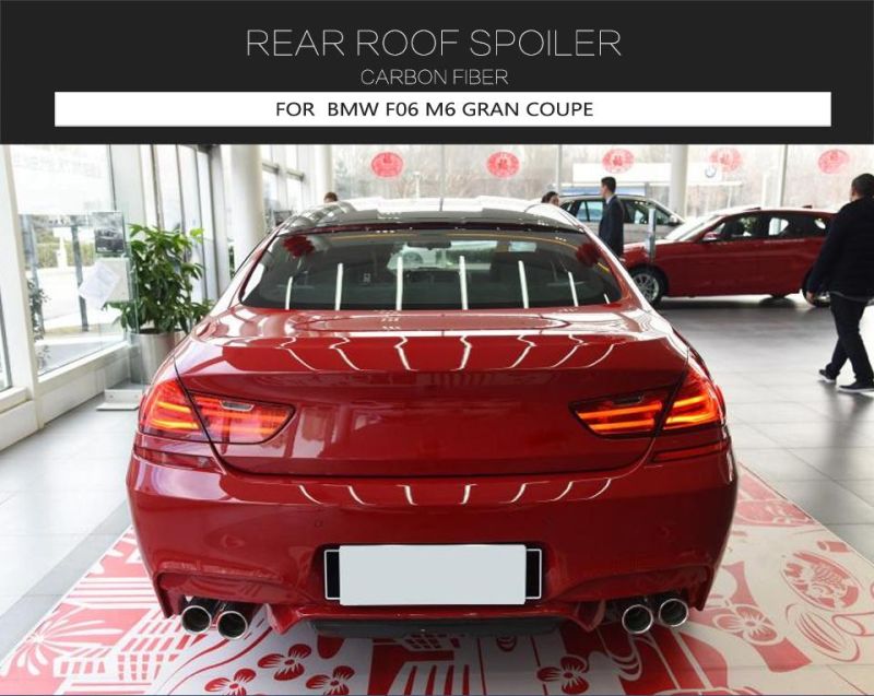 Carbon Fiber Rear Roof Spoiler Wing for BMW M6 F06 640I 650I Gran Coupe 2012-2019