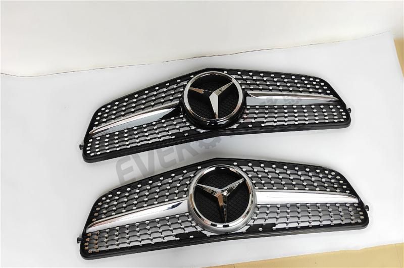 W204 Diamond Style Bumper Grille for Mercedes Benz C Class 2007-2013