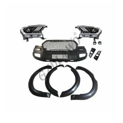 Raptor F-150 Type Facelift Body Kits for Ford Ranger T7 Wildtrak Facelift