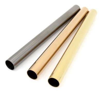 Stainless Steel Round Pipes (Tubes) with Titanium-Plated for Car