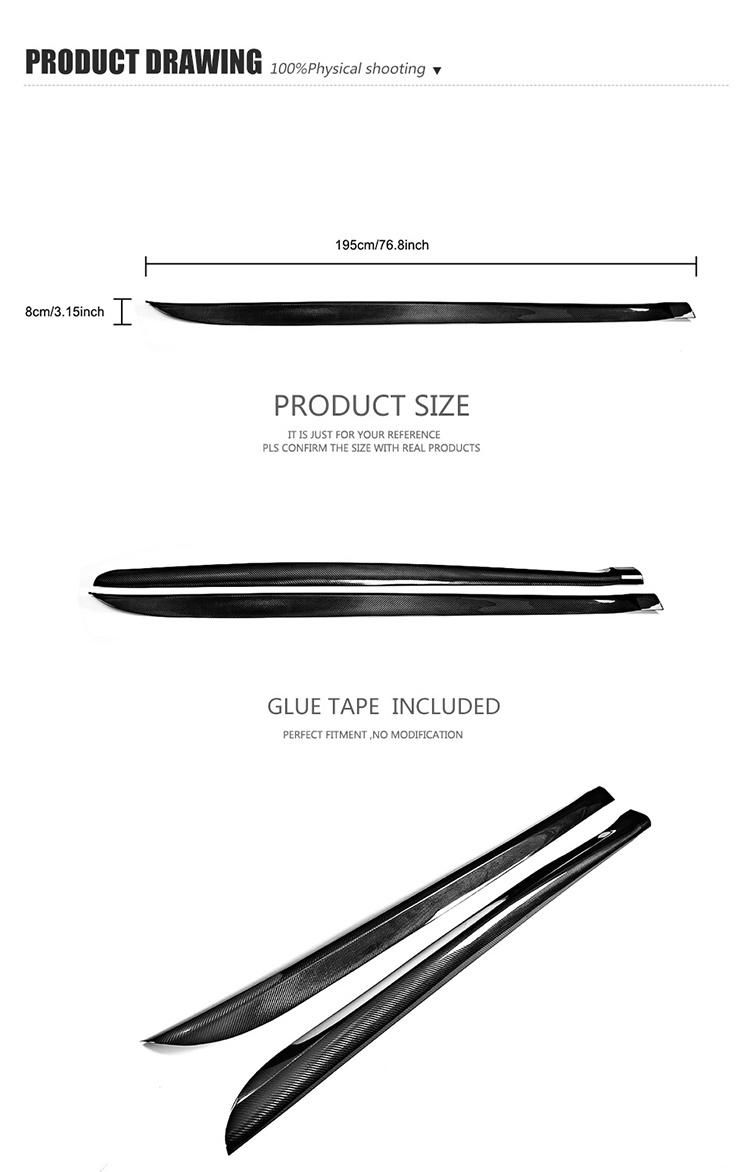 Carbon Fiber Side Skirts for BMW X5 F15 M-Sport 14-18