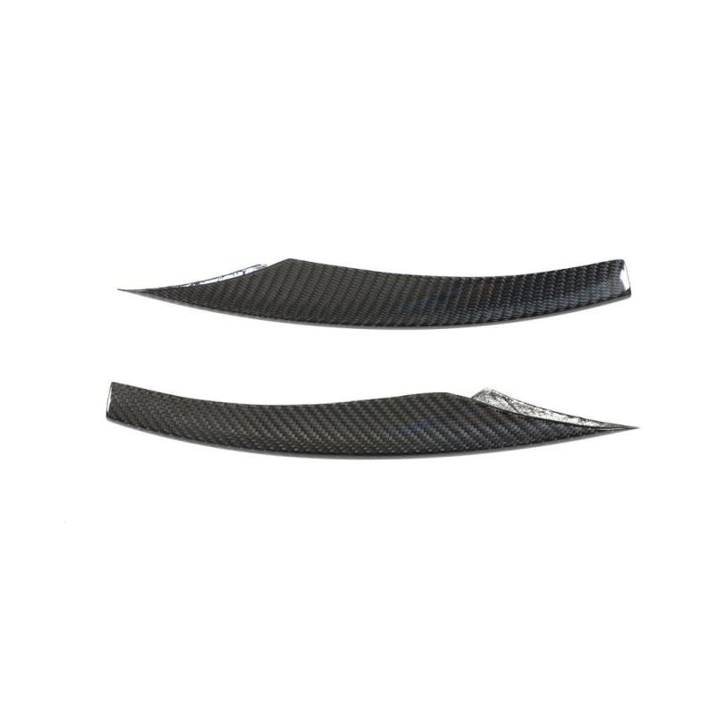 Carbon Fiber Front Bumper Canards Fins for Mercedes Benz E Class W213 E300 E350 E400 E450 Sedan 4-Door 2020-2021