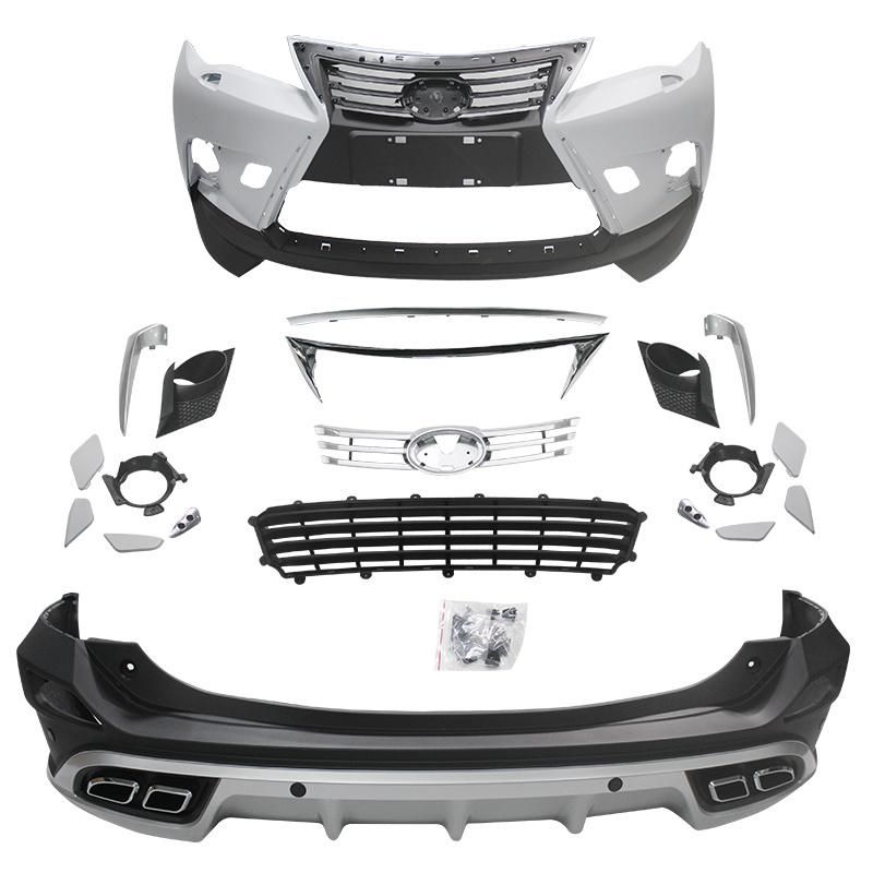 Auto Accessories Plastic Bodykit Front Grille for Toyota RAV4 2016-2018 Upgrade to Lexus