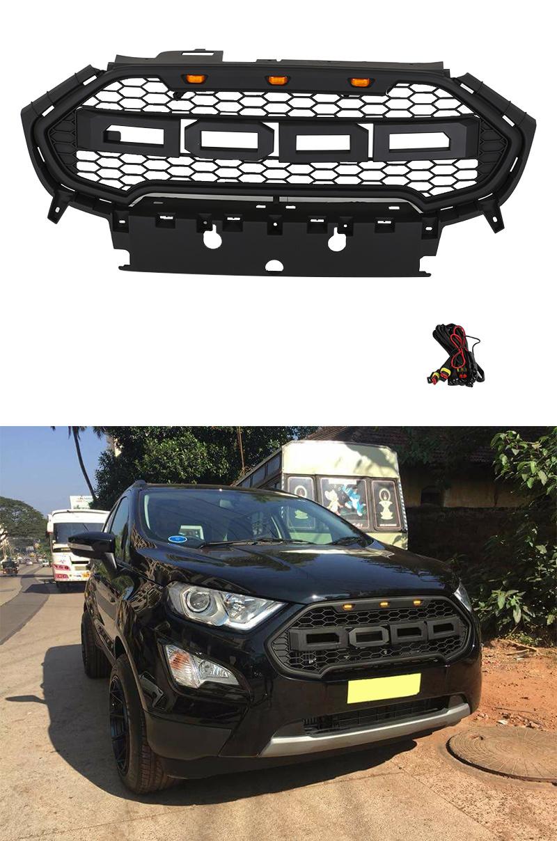 Front Bumper Center Grill Fit for Ford Ecosport 2016 2017 2018 2019
