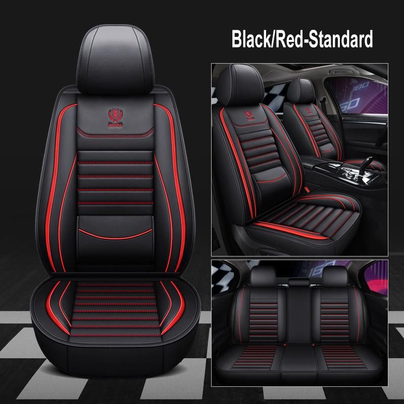 Car Seat Covers With Built-in Lumbar Cushion Waterproof Leather