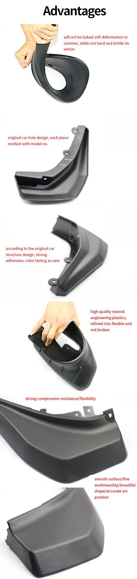 Matte Black Mud Flaps 4X4sets for Audi Q3 Sport 2012 2016 2019 Splash Guards Mudflap Fender Mudguards