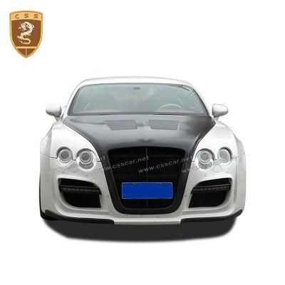 Carbon Fiber Mix Fiberglass Rear Trunk Spoiler Car Bumper Body Kit for Bentley Gtr Upgrade to Asi Style