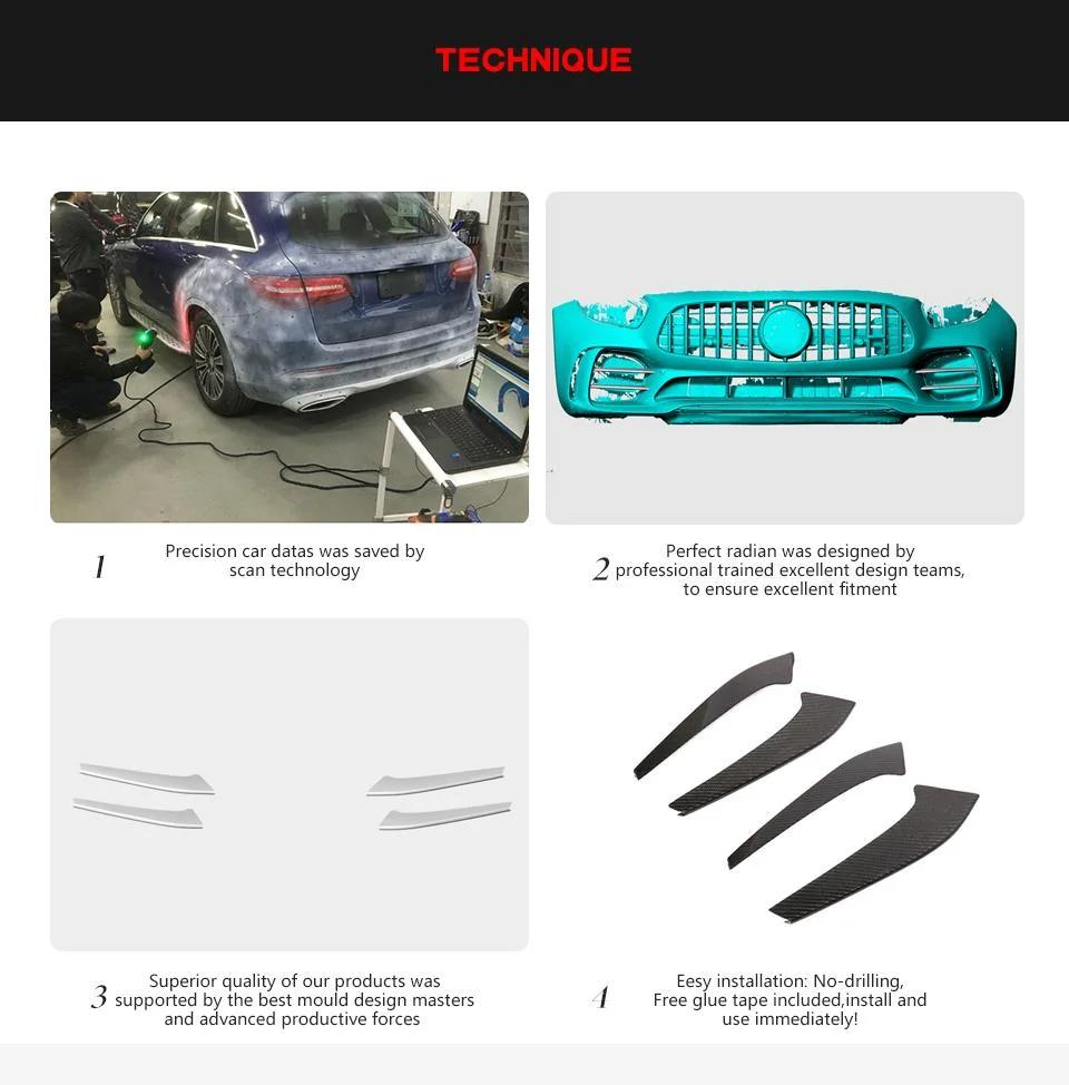 Carbon Fiber Front Bumper Vent Trims for Mercedes Benz Amg Gt R 2016-2018